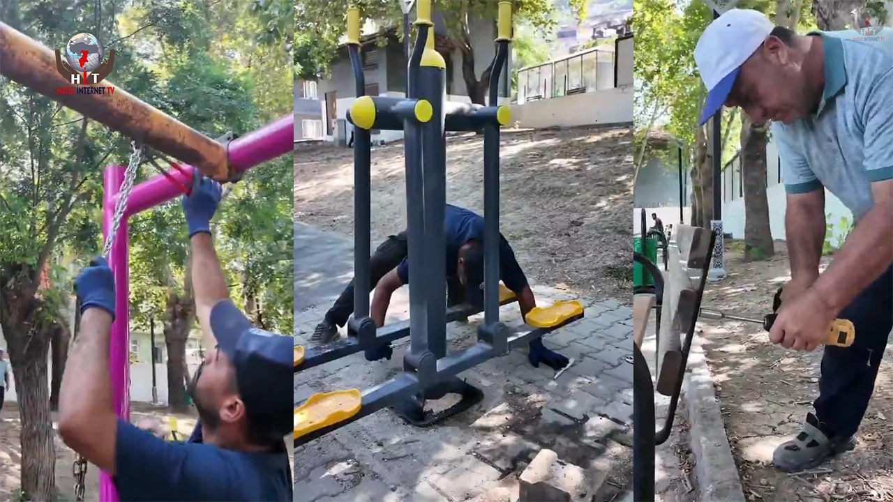 Antakyadaki parklarda bakım ve yenileme çalışmaları sürüyor