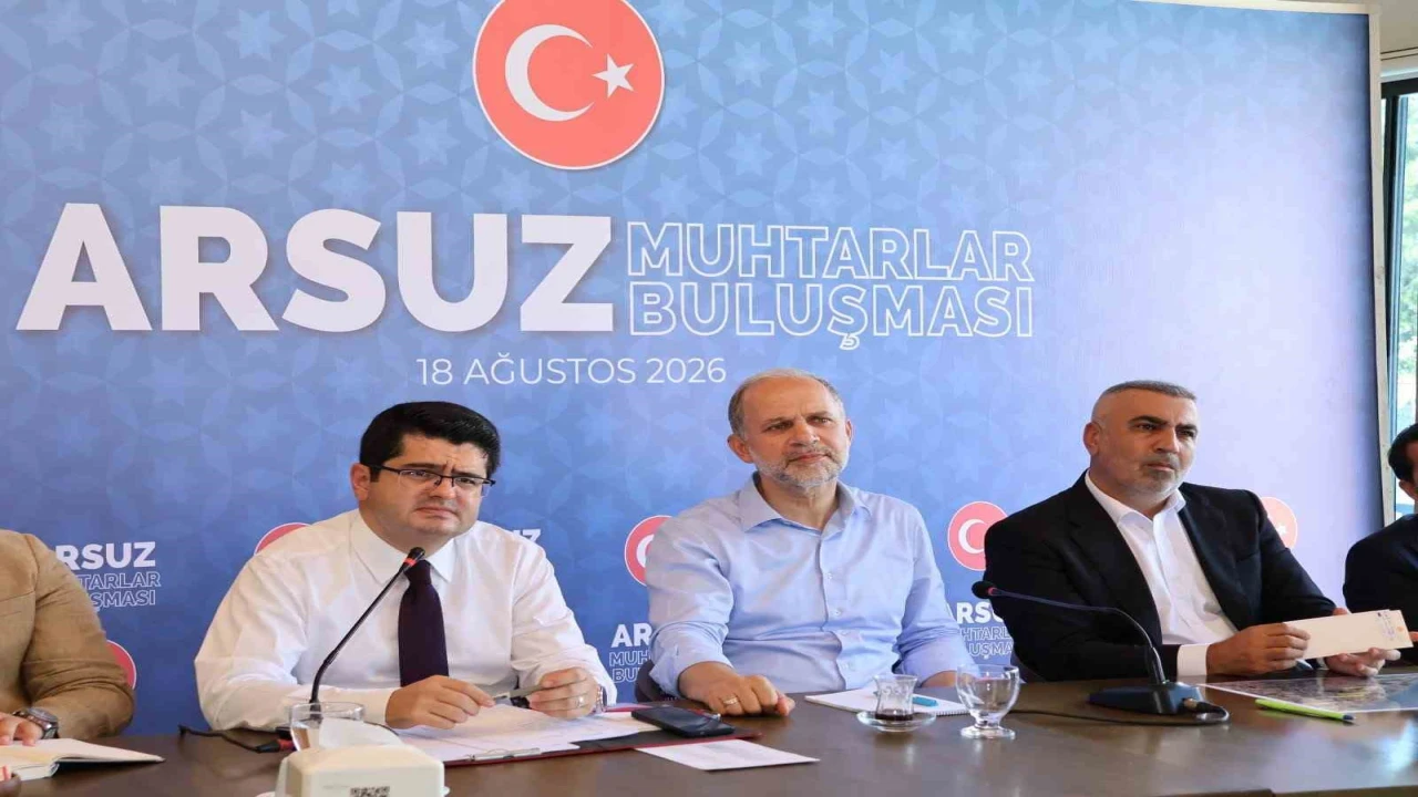 Arsuzda muhtarlar buluşmasında mahallelerin sorunları değerlendirildi