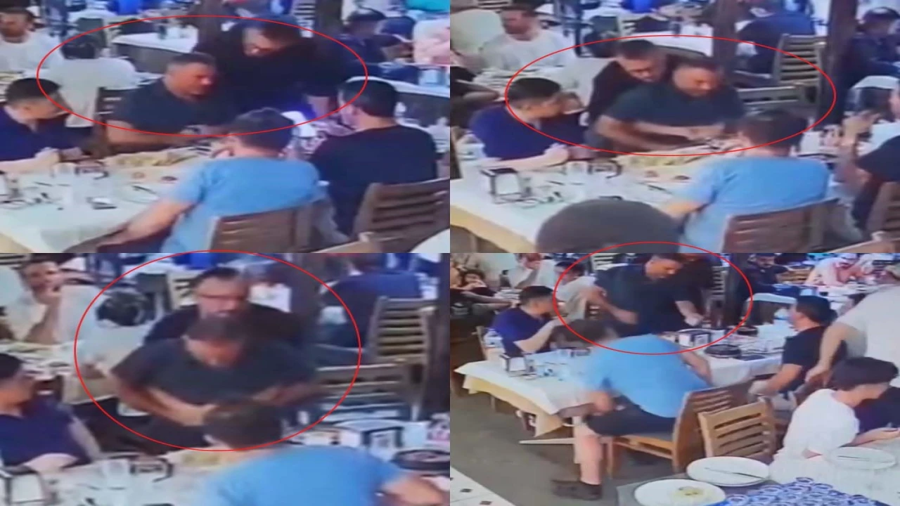 Boğazına lokma kaçan vatandaşı Heimlich manevrası kurtardı