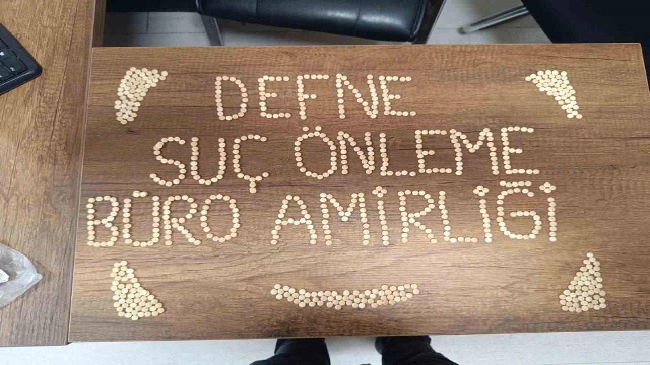 Defnede 840 adet uyuşturucu hap ele geçirildi