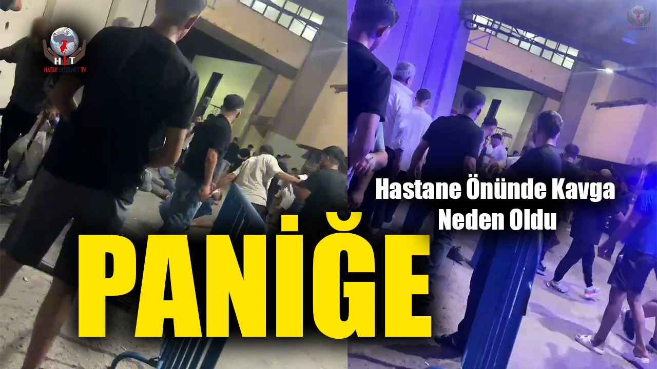 Hastane Önünde Kavga: Paniğe Neden Oldu