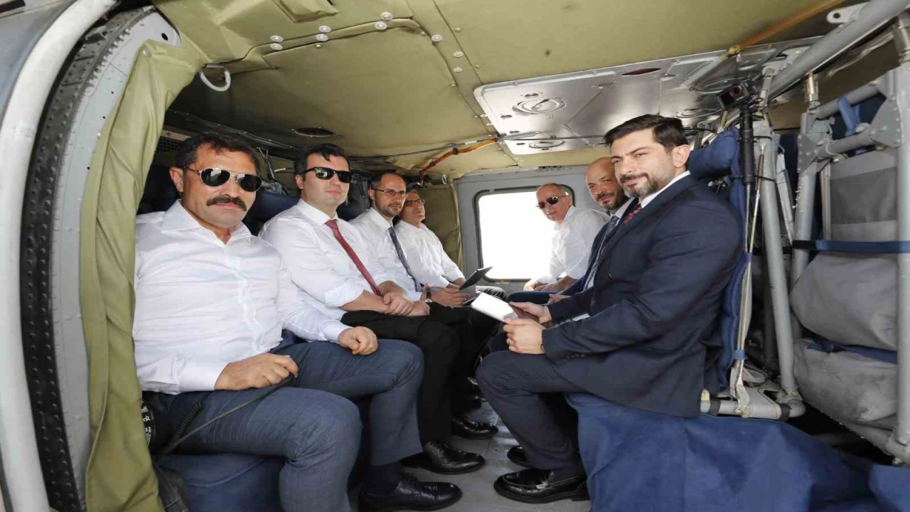 Hatayda ihya ve inşa çalışmaları havadan incelendi