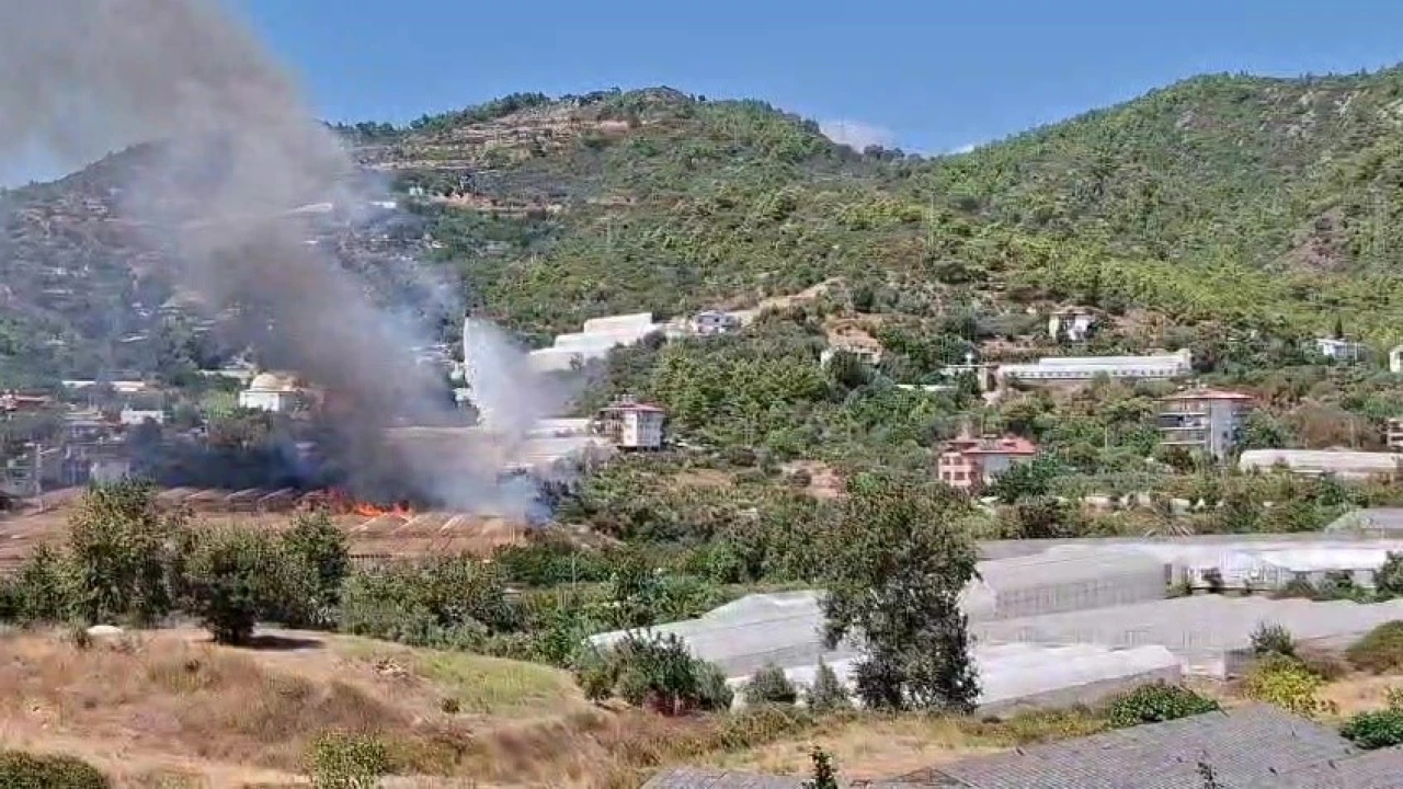Helikopter pilotunun dikkati sayesinde yangın büyümeden söndürüldü
