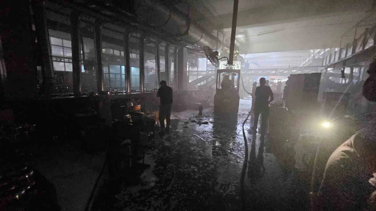 Kahramanmaraşta fabrika yangını