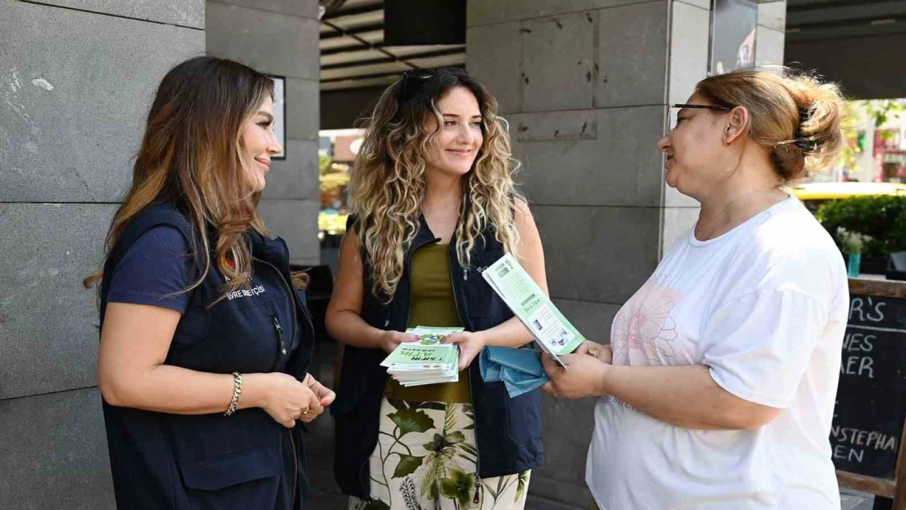 Kemer Belediyesinden esnafa sıfır atık bilgilendirmesi