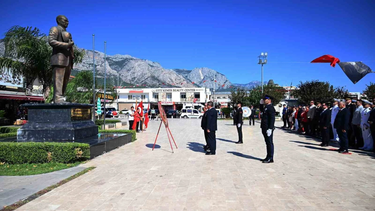 Kemerde Zafer Bayramının 104üncü yıl dönümü kutlandı