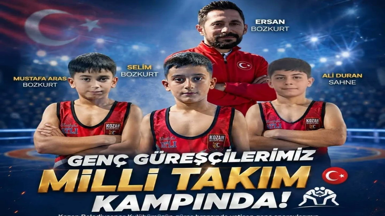 Kozan Belediyesporun 3 güreşçisi U11 Serbest Güreş Milli Takım kampına davet edildi