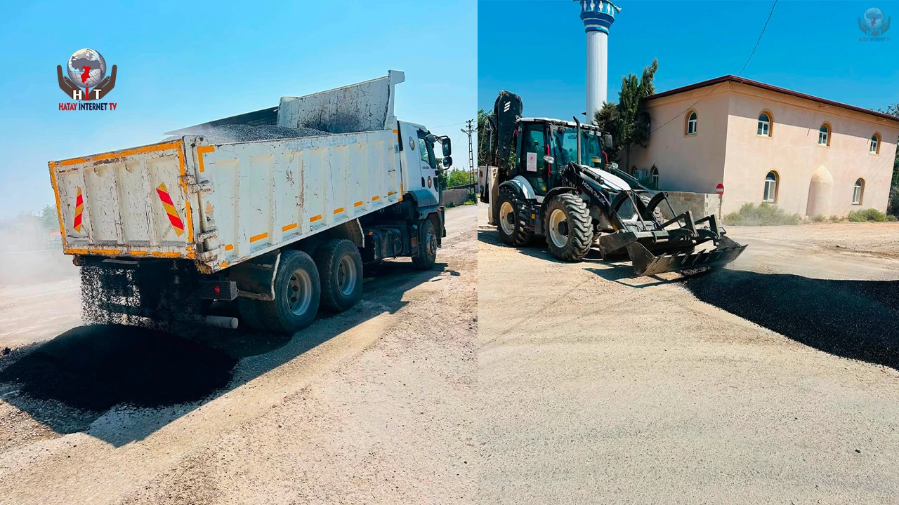 KUMLU’DA YOLLAR ONARILIYOR