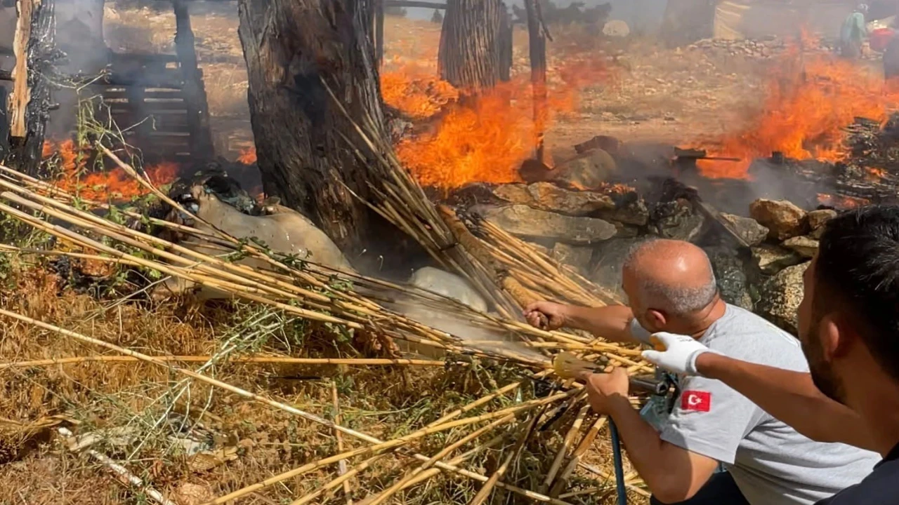 Mersinde yangına müdahale eden belediye çalışanları ödüllendirildi