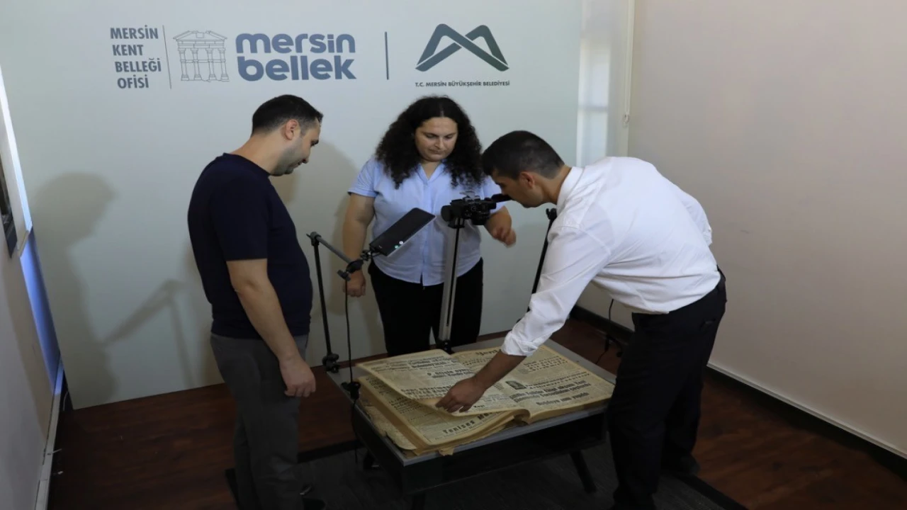 Mersinin yarım asırlık yerel basın arşivi dijitale aktarılıyor