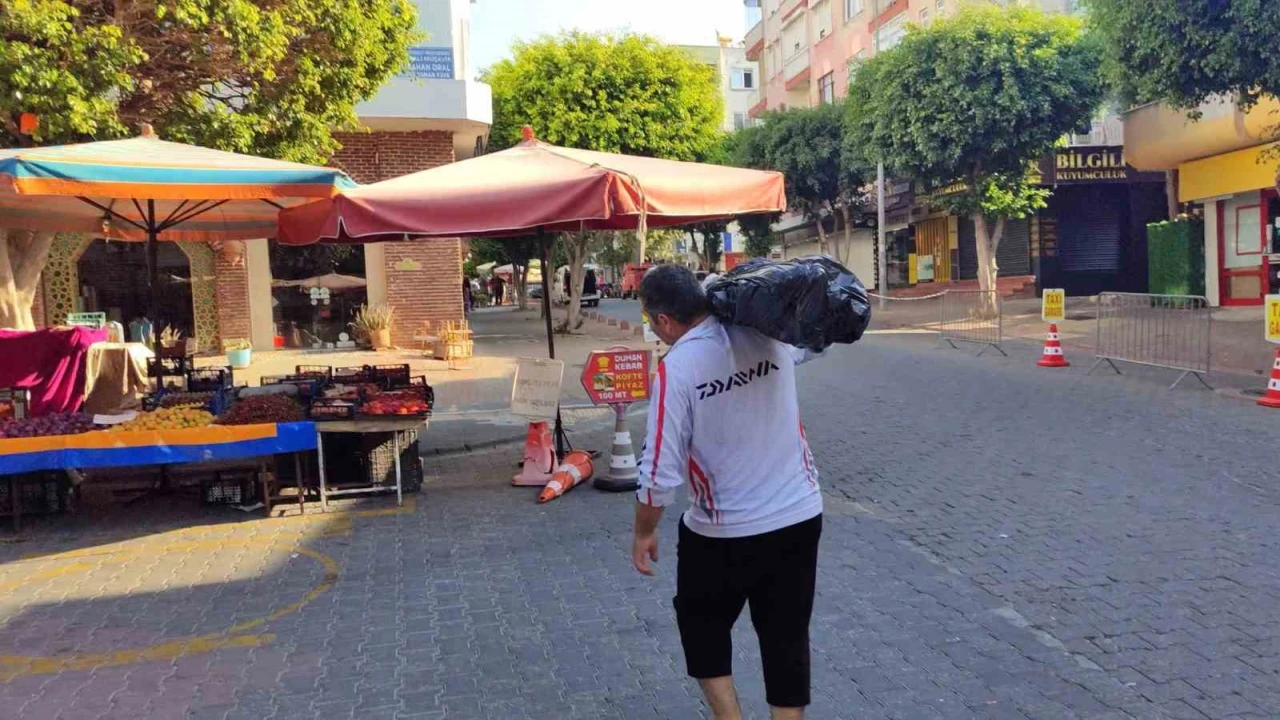 Oltayla boyu kadar balık tuttu