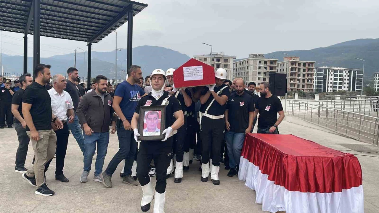 Osmaniyede hayatını kaybeden polis memuru için tören düzenlendi