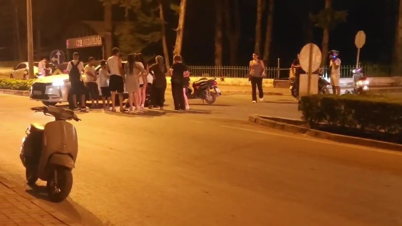 Otomobil ile çarpışan motosikletli yaralandı