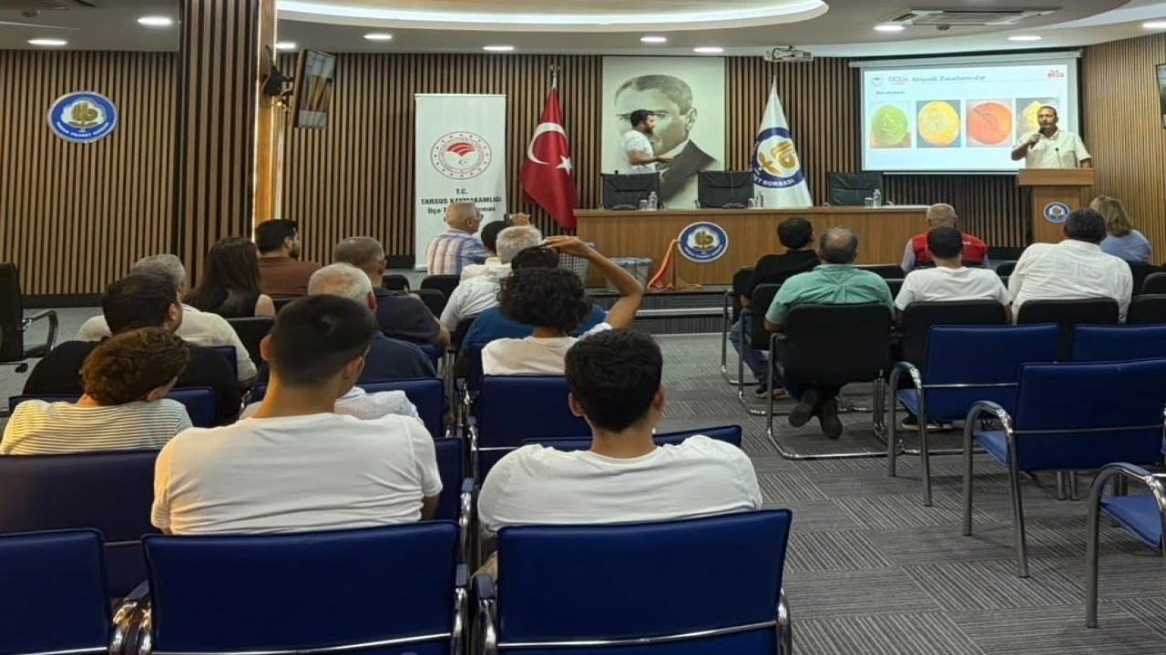 Tarsusta turunçgil üreticilerine doğru hasat eğitimi