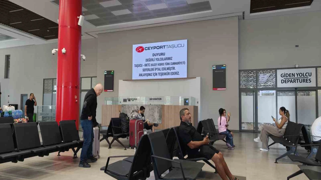 Taşucu Limanında Kıbrıs seferleri iptal edildi