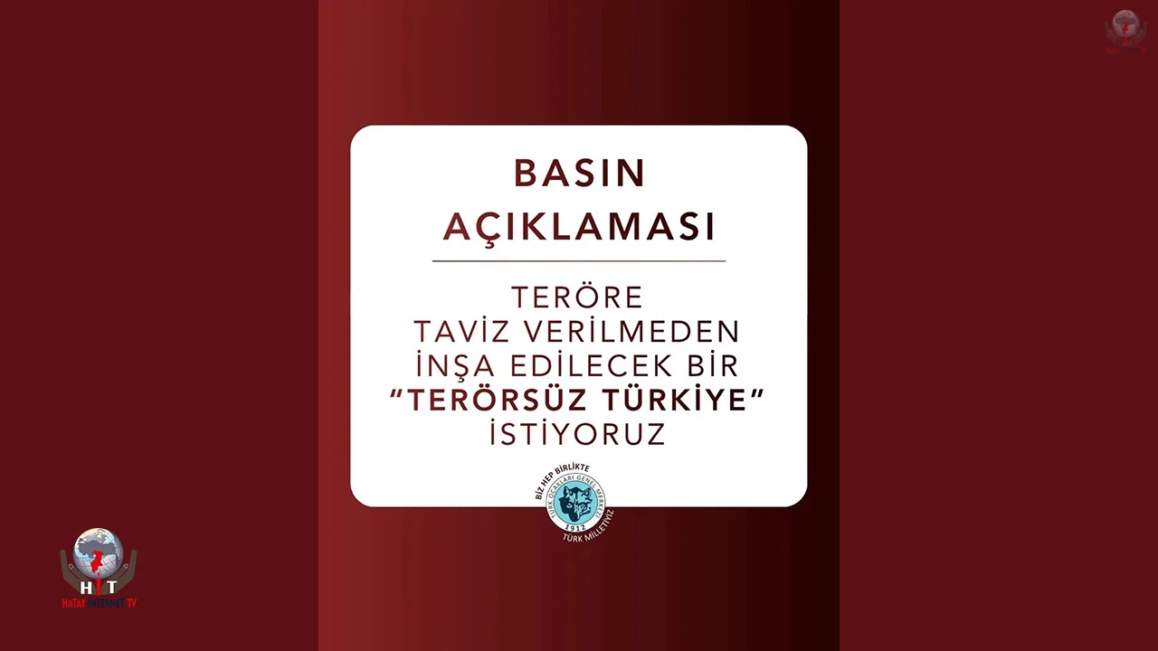 TURAN OCAKLARI'NDAN "TERÖRSÜZ TÜRKİYE" SÜRECİNE SERT TEPKİ