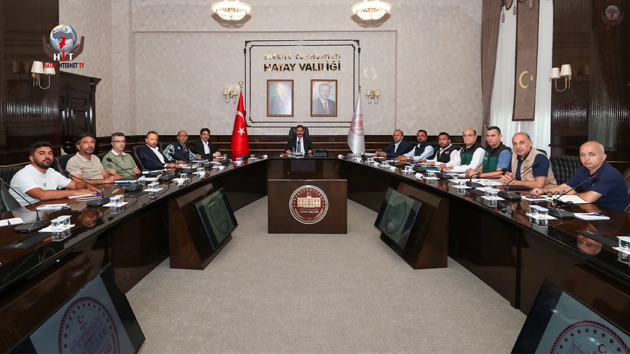 Vali Masatlı başkanlığında Asi Nehri altyapı çalışmaları değerlendirildi