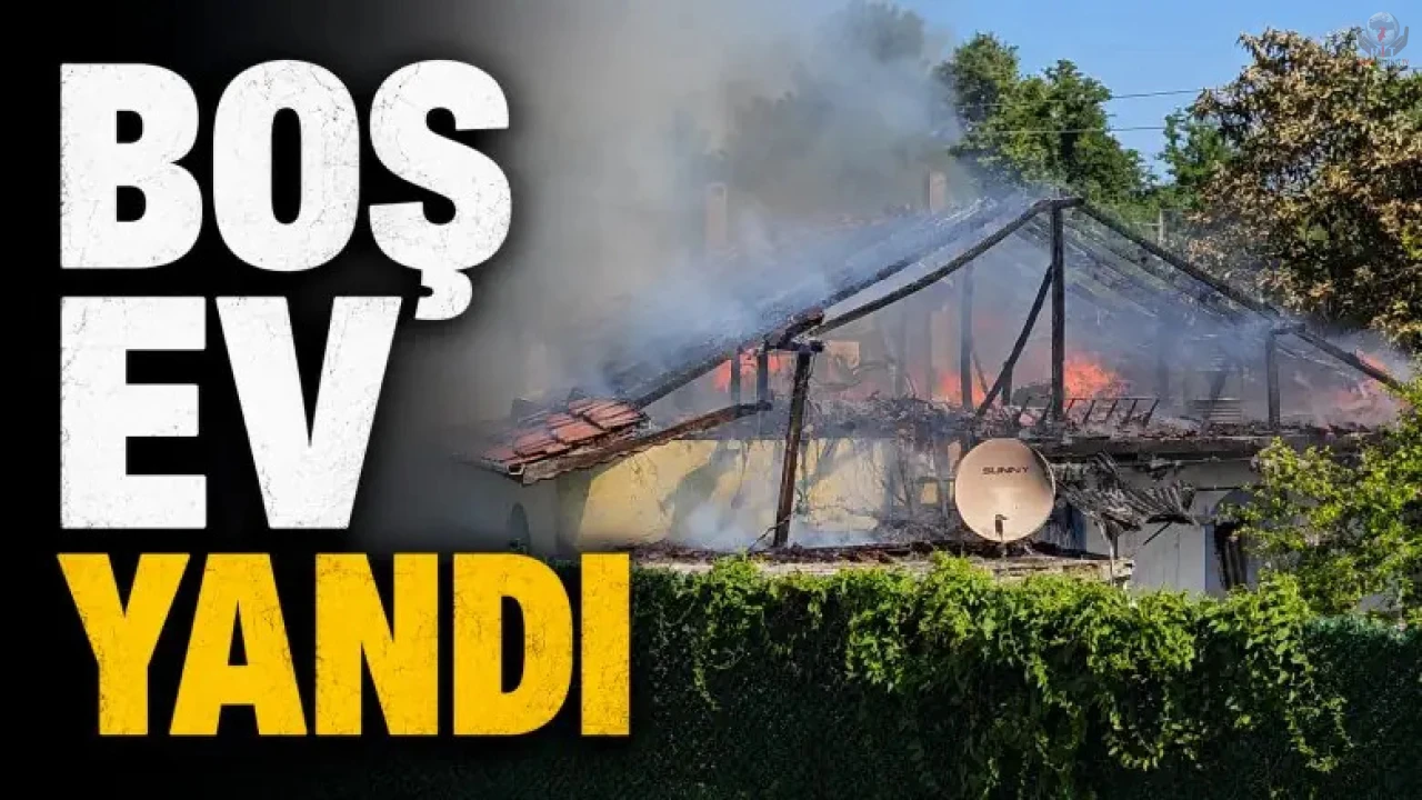 Yayladağında müstakil ev yandı