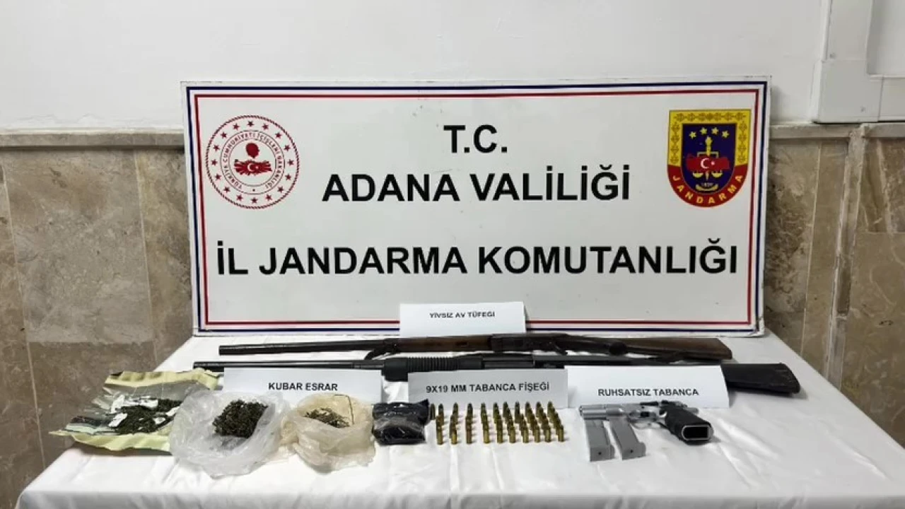 Adanada 6 ruhsatız silah ele geçirildi