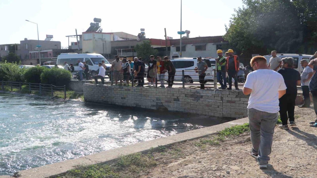 Adanada sulama kanalında kaybolan kişi aranıyor