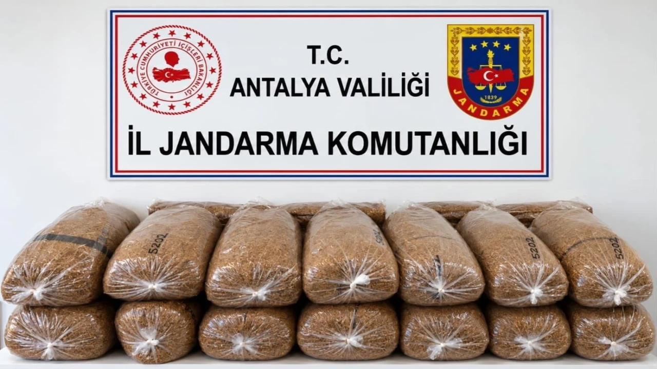 Alanyada 144 kilo kaçak tütün ele geçirildi
