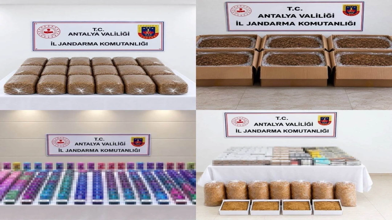 Antalyada yarım ton kıyılmış tütün ele geçirildi