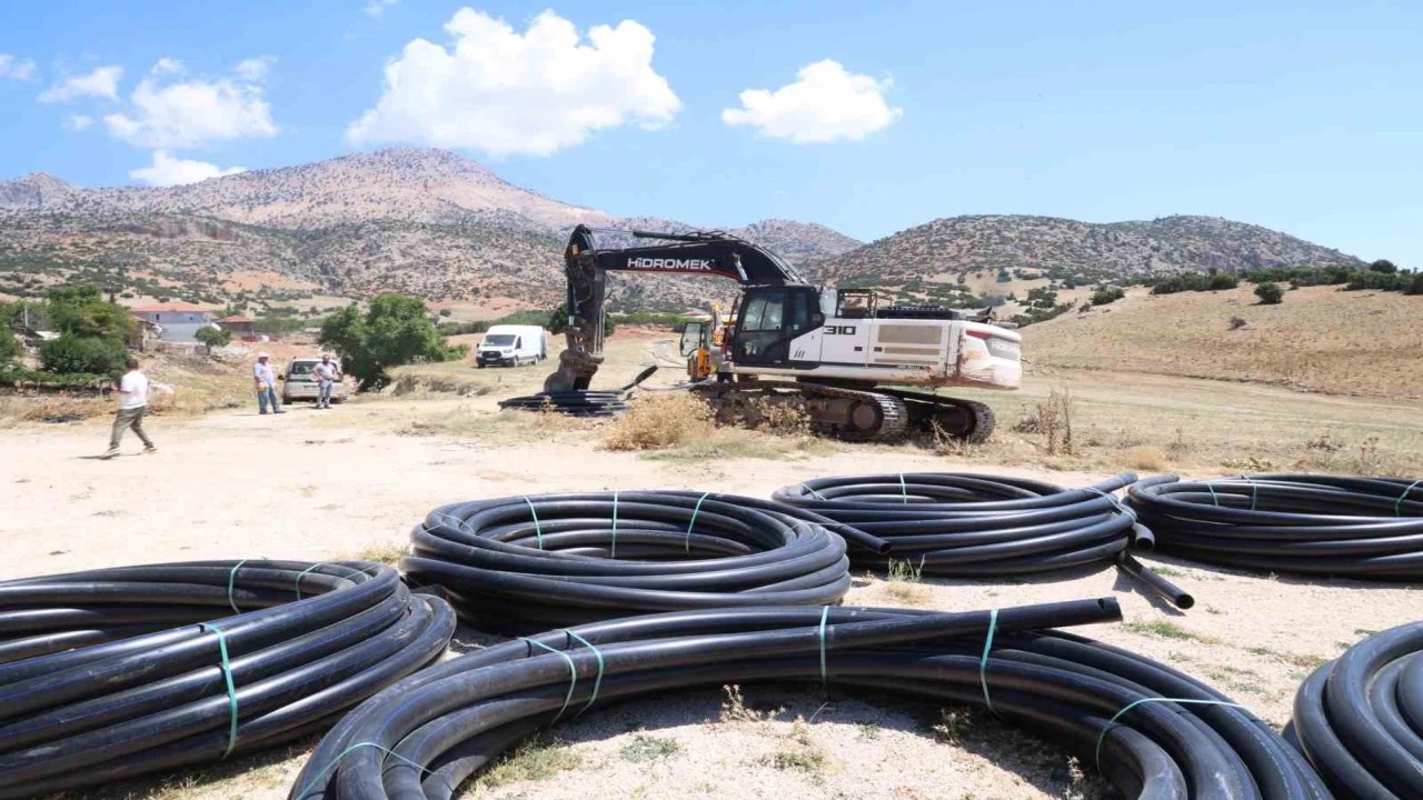 Büyükşehirden Elmalı Yalnızdam Mahallesine sulama tesisi
