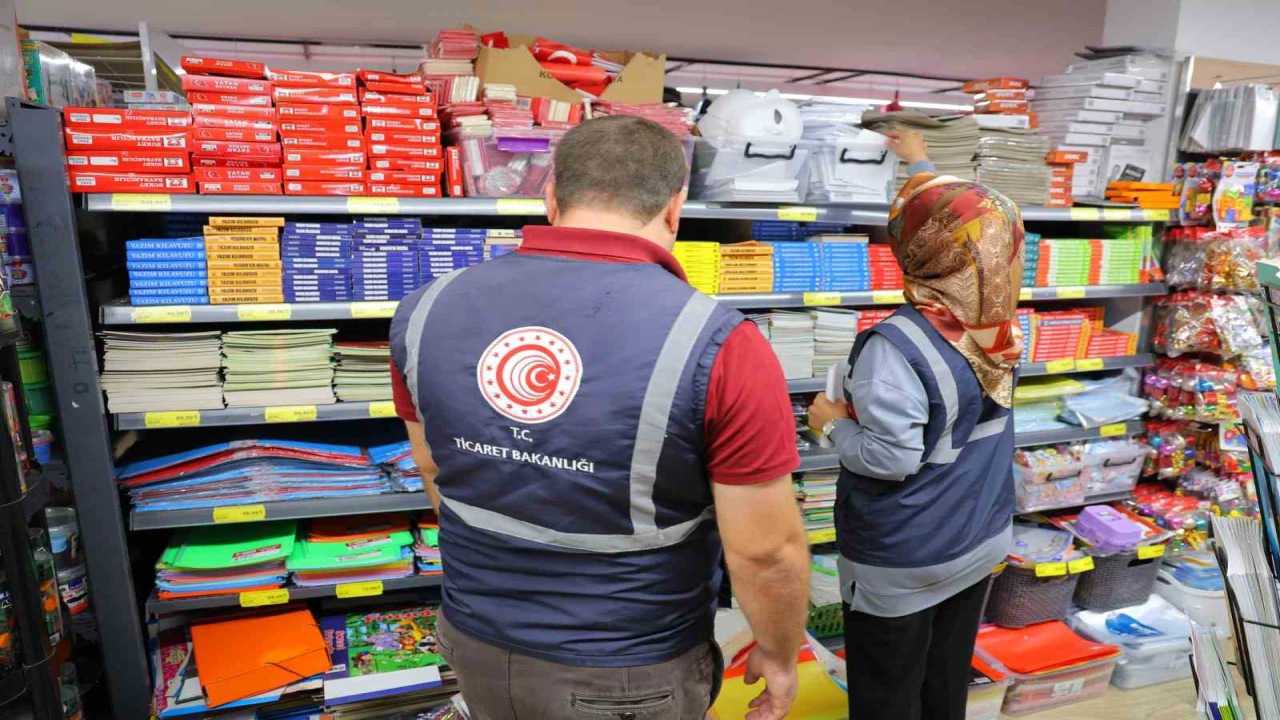 Kahramanmaraşta kırtasiyelerde fiyat etiketi denetimi: 21 firmaya 158 bin lira ceza
