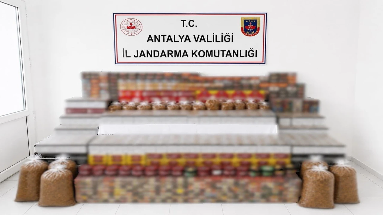 Manavgatta 36 bin makaron, 35 kilo kıyılmış tütün ele geçirildi
