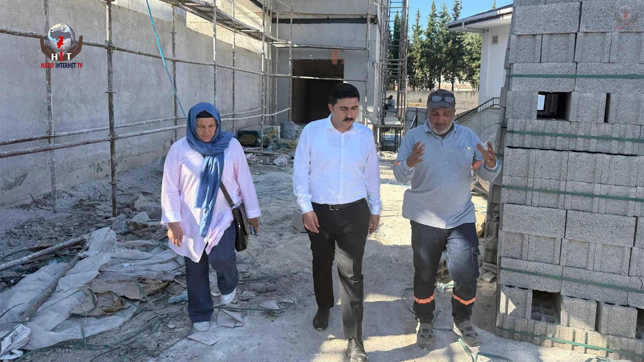 YAYLADAĞI’NDA SPOR SALONU İNŞAATI SÜRÜYOR