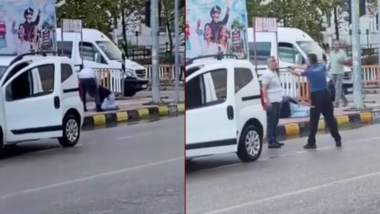 Yolda gördüğü husumetlisini sokak ortasında silahla vuran şahsın o anları kamerada