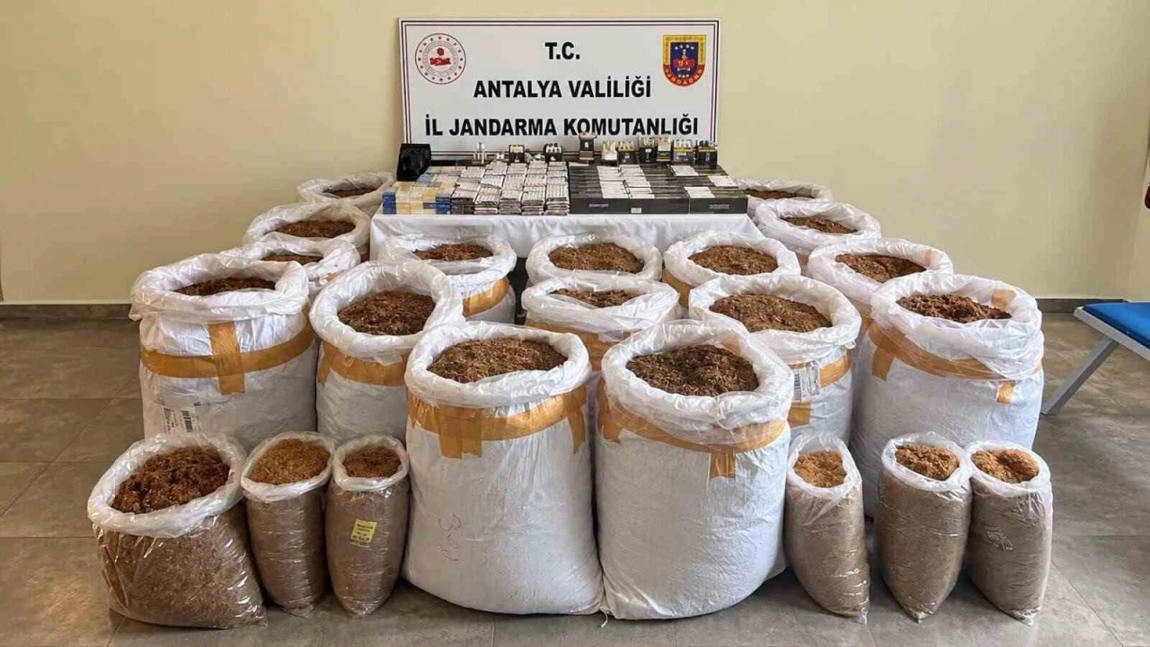 Antalyada kaçak tütün operasyonu: 750 kilo tütün ele geçirildi