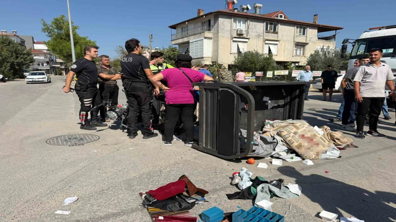 Antalyada otomobil ile üç tekerlekli bisiklet çarpıştı: 2 yaralı