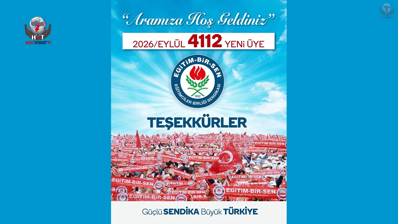 EĞİTİM-BİR-SEN HATAY ŞUBESİ TÜRKİYE İKİNCİSİ OLDU