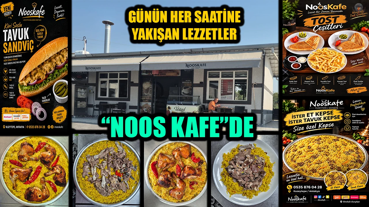 GÜNÜN HER SAATİNE YAKIŞAN LEZZETLER “NOOS KAFE’DE