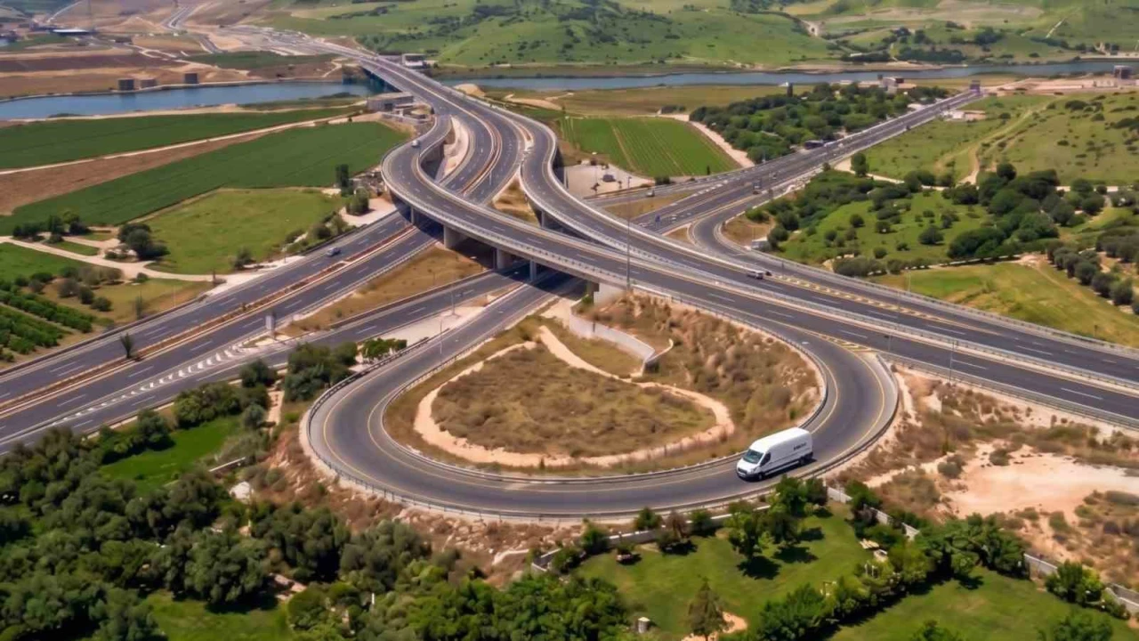 Kahramanmaraşta Kuzey Çevre Yolu batı girişi hızla yükseliyor