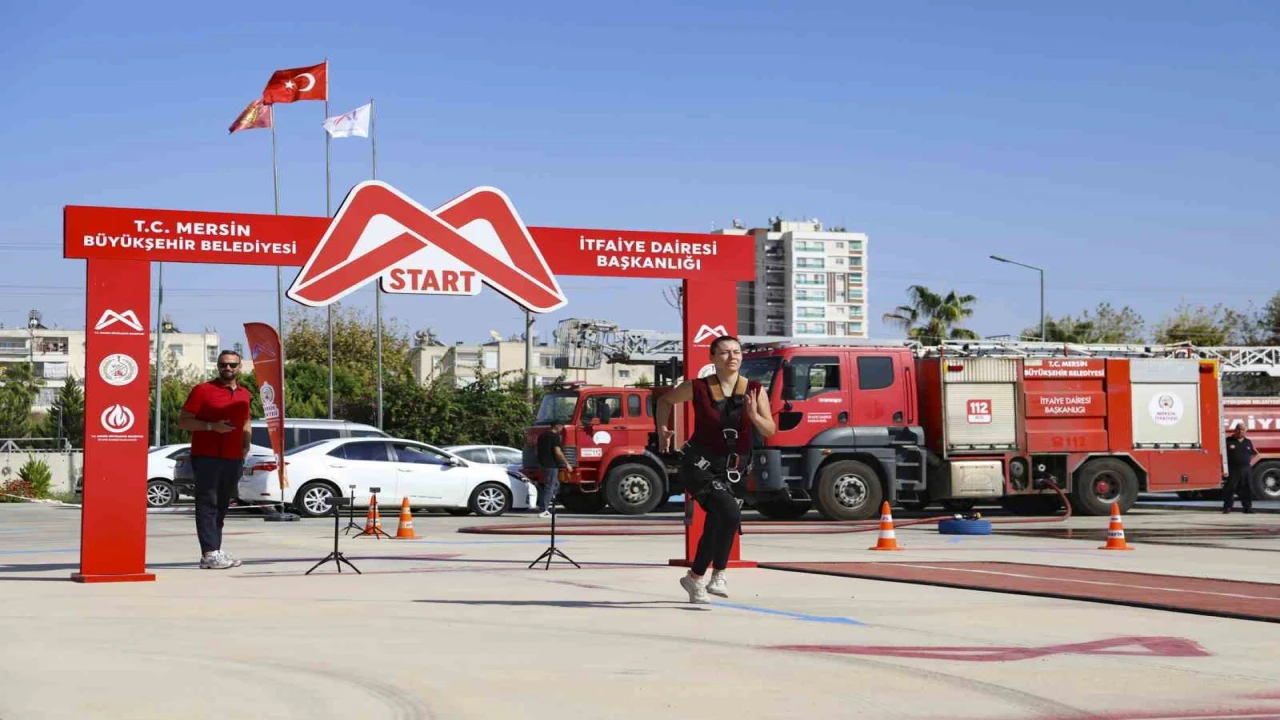 Mersinde 50 itfaiye eri alımı için 250 aday ter döktü