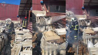 Antakya’da iş yerinde çıkan yangını büyümeden söndürüldü