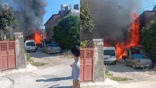 Apartmanın deposunda korkutan yangın