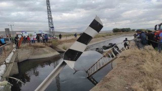 Araç sulama kanalına uçtu: 1 ölü