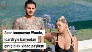 Banyodan çırılçıplak video paylaştı