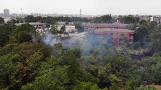 Bursanın göbeğinde korkutan yangın