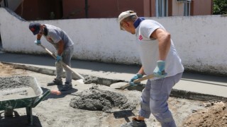 Efeler Belediyesinden kaldırım düzenlemesi