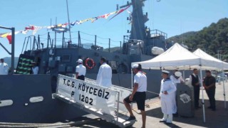 Fethiyede TCG Köyceğiz Gemisi kapılarını ziyaretçilere açtı