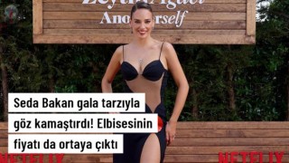 Gala şıklığıyla göz kamaştırdı