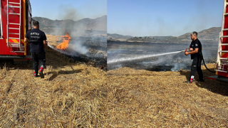 Hassa’da çıkan anız yangını söndürüldü