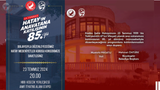 HATAY’IN GURUR GÜNÜ KUTLANACAK