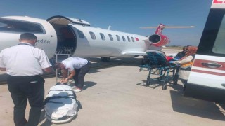 İskemik SVO tanısı olan hasta uçak ambulansla Ankaraya nakledildi