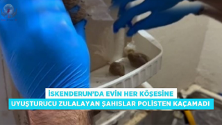 İskenderun’da evin her köşesine uyuşturucu zulalayan şahıslar polisten kaçamadı