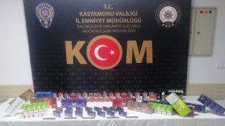 Kastamonuda çok sayıda bandrolsüz sigara yakalandı